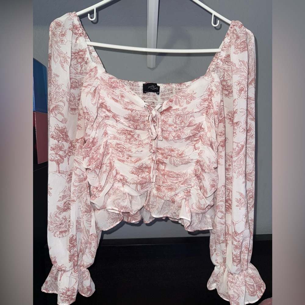 Floral Pink Blouse